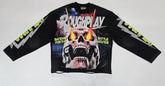ROUGHPLAY CLOTHING Power Skull Manga Larga (Negro)